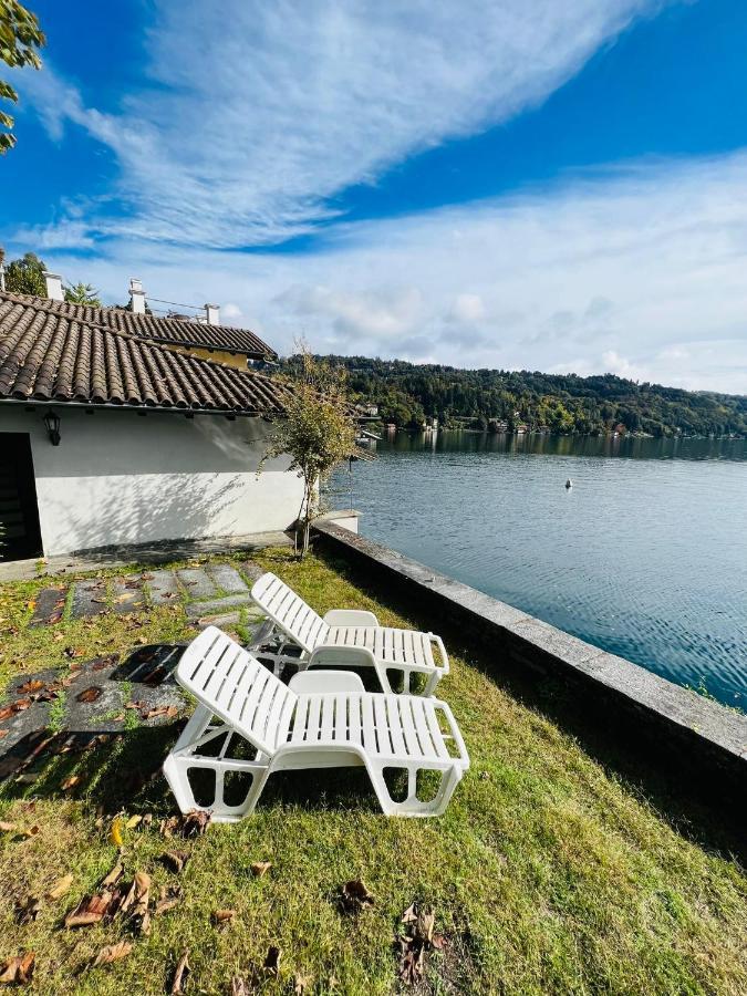 Lake View Cottage Beach Orta San Giulio Bagian luar foto