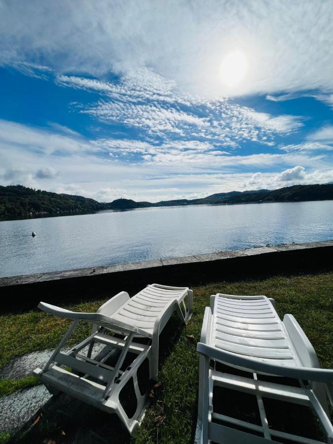 Lake View Cottage Beach Orta San Giulio Bagian luar foto
